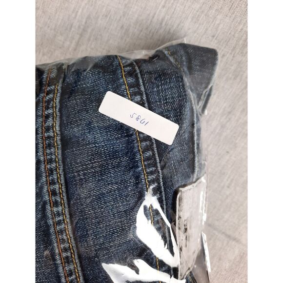 BOSS HUGO BOSS Men 36X32 Acid Wash Relaxed Fit‎ Navy Blue Denim Jeans - Picture 8 of 8